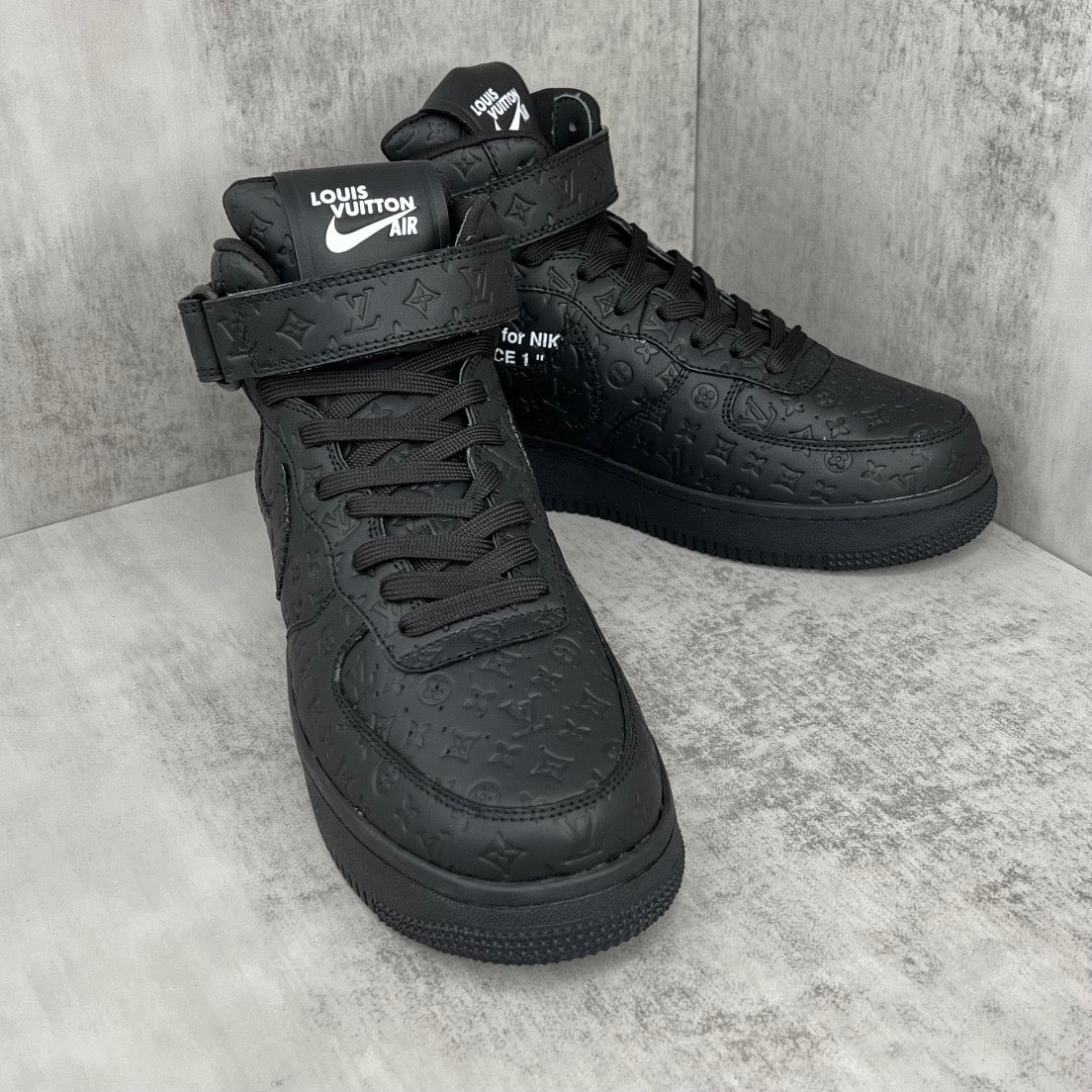 Louis Vuitton X Nike Air Force Black