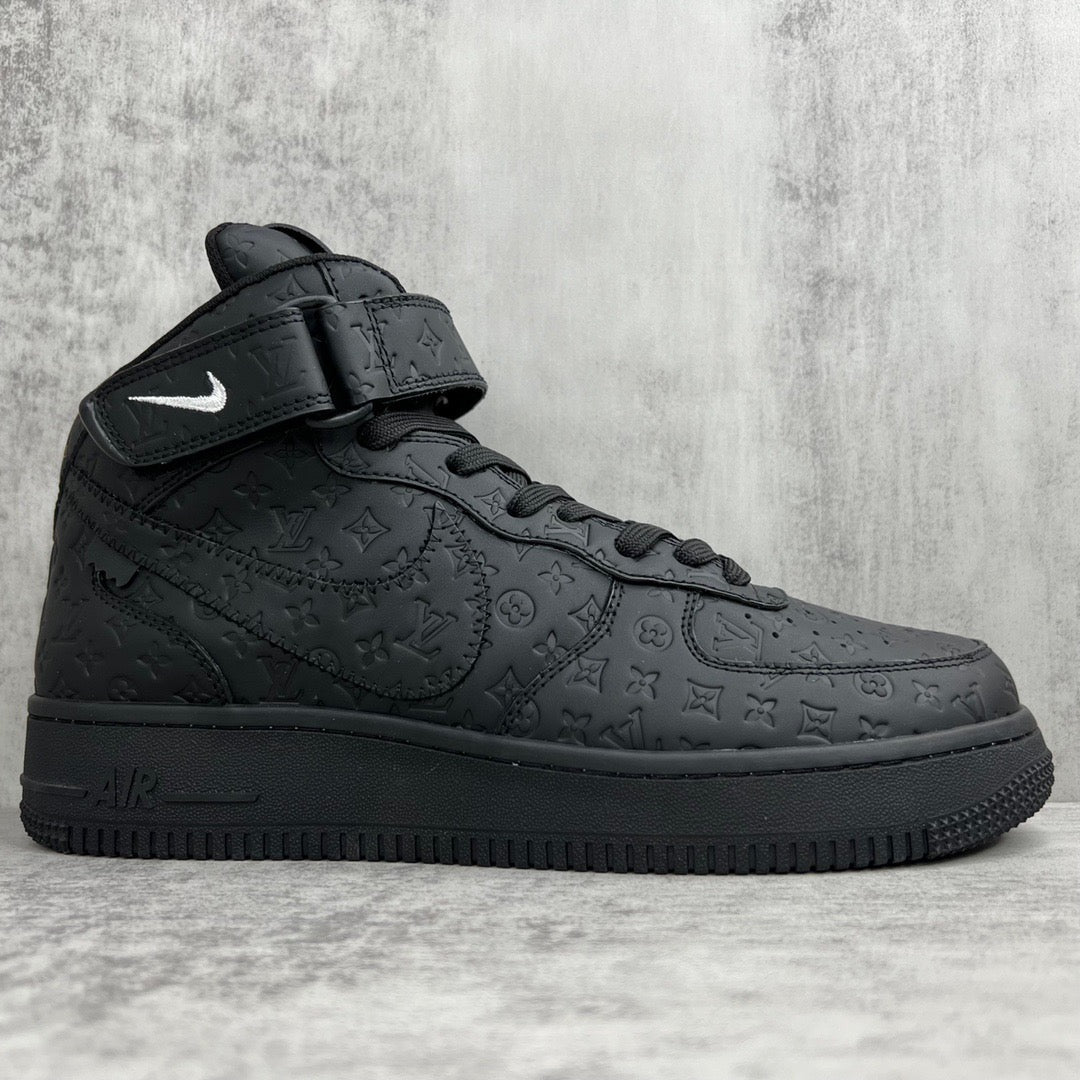 Louis Vuitton X Nike Air Force Black