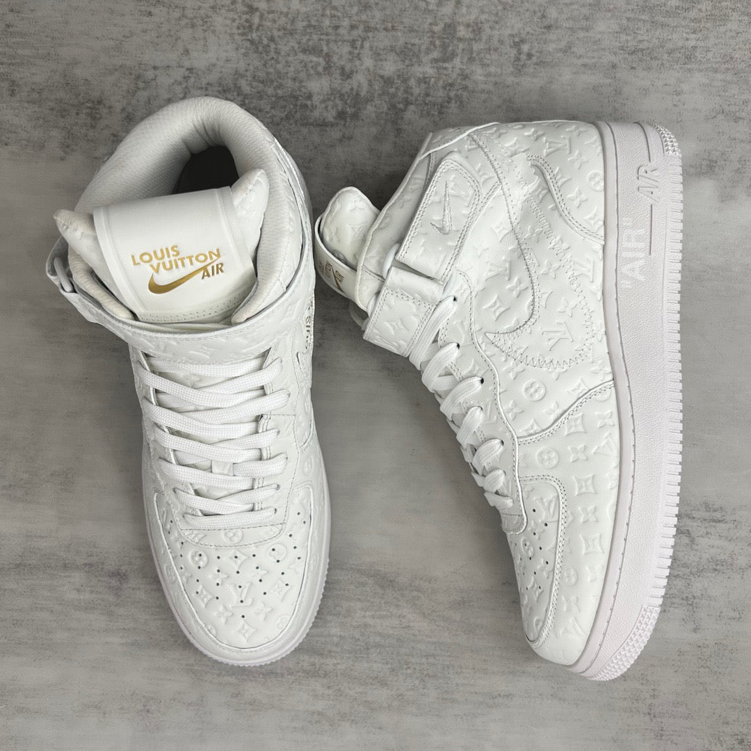 Louis Vuitton X Nike Air Force White