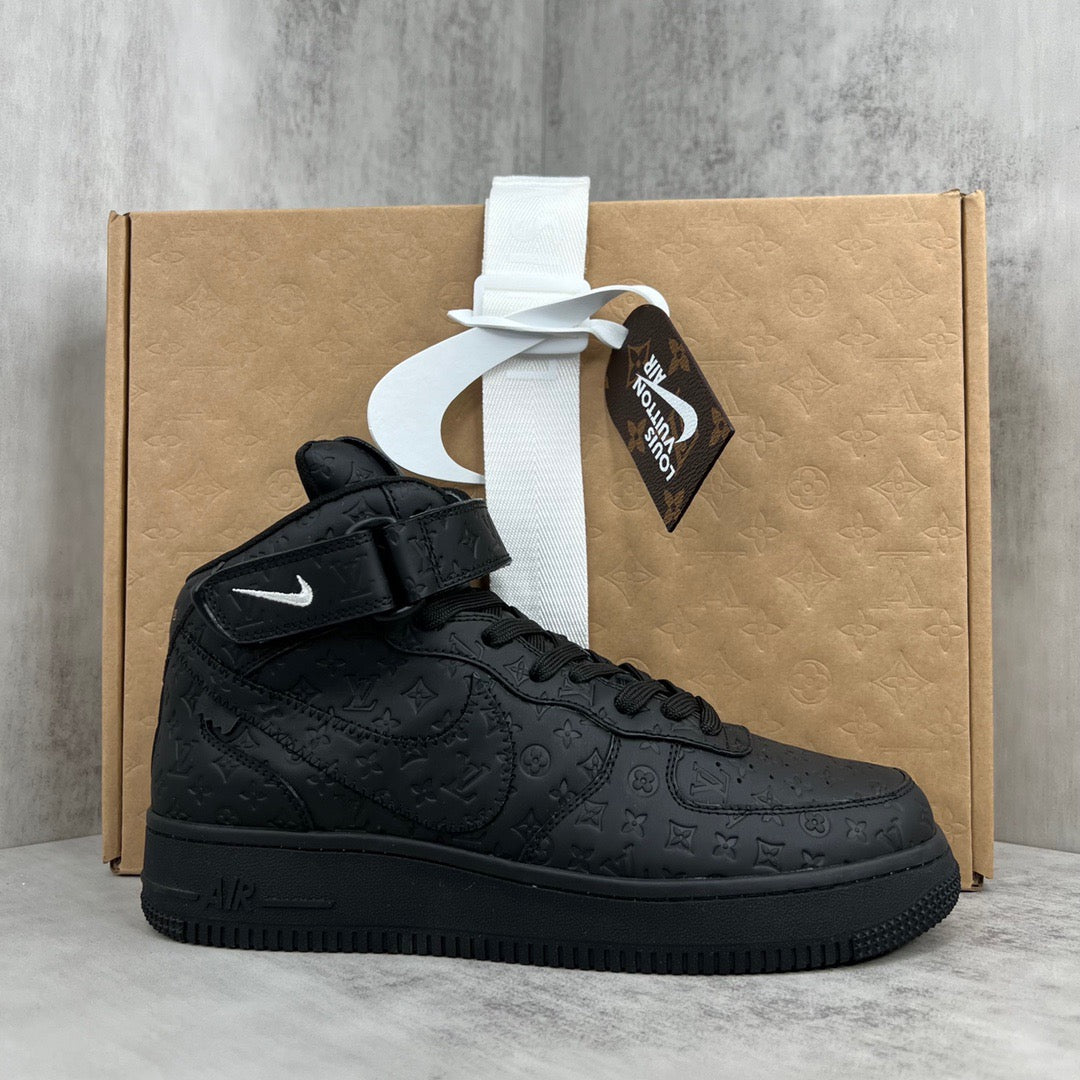 Louis Vuitton X Nike Air Force Black