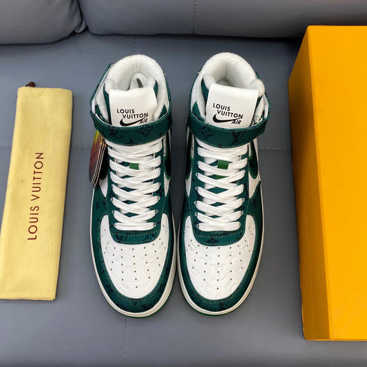 Louis Vuitton X Nike Air Force Green