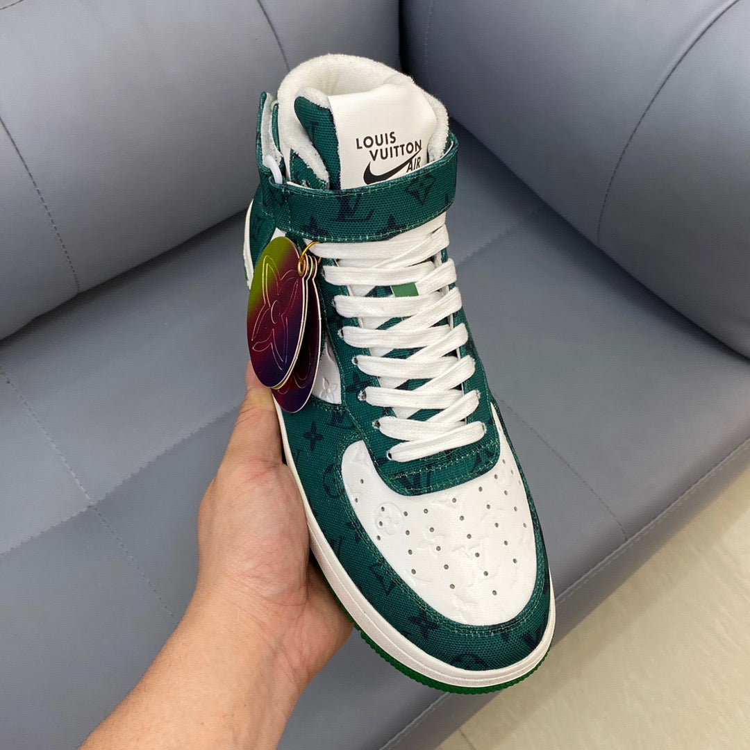 Louis Vuitton X Nike Air Force Green