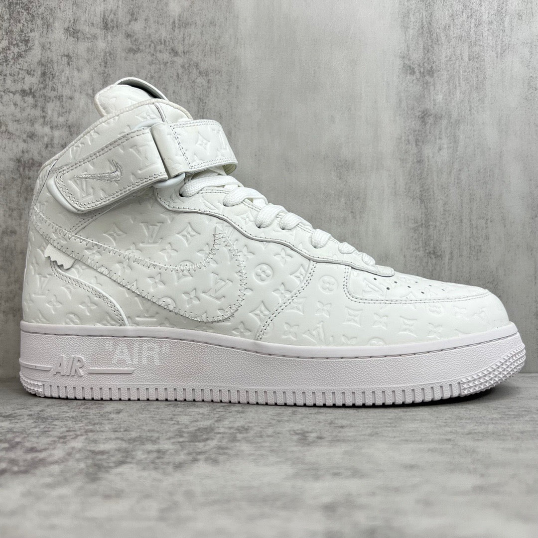 Louis Vuitton X Nike Air Force White