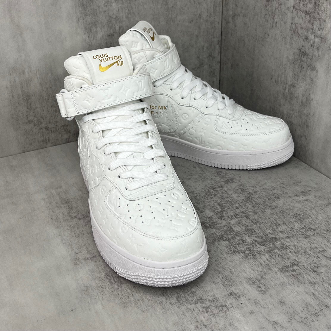 Louis Vuitton X Nike Air Force White