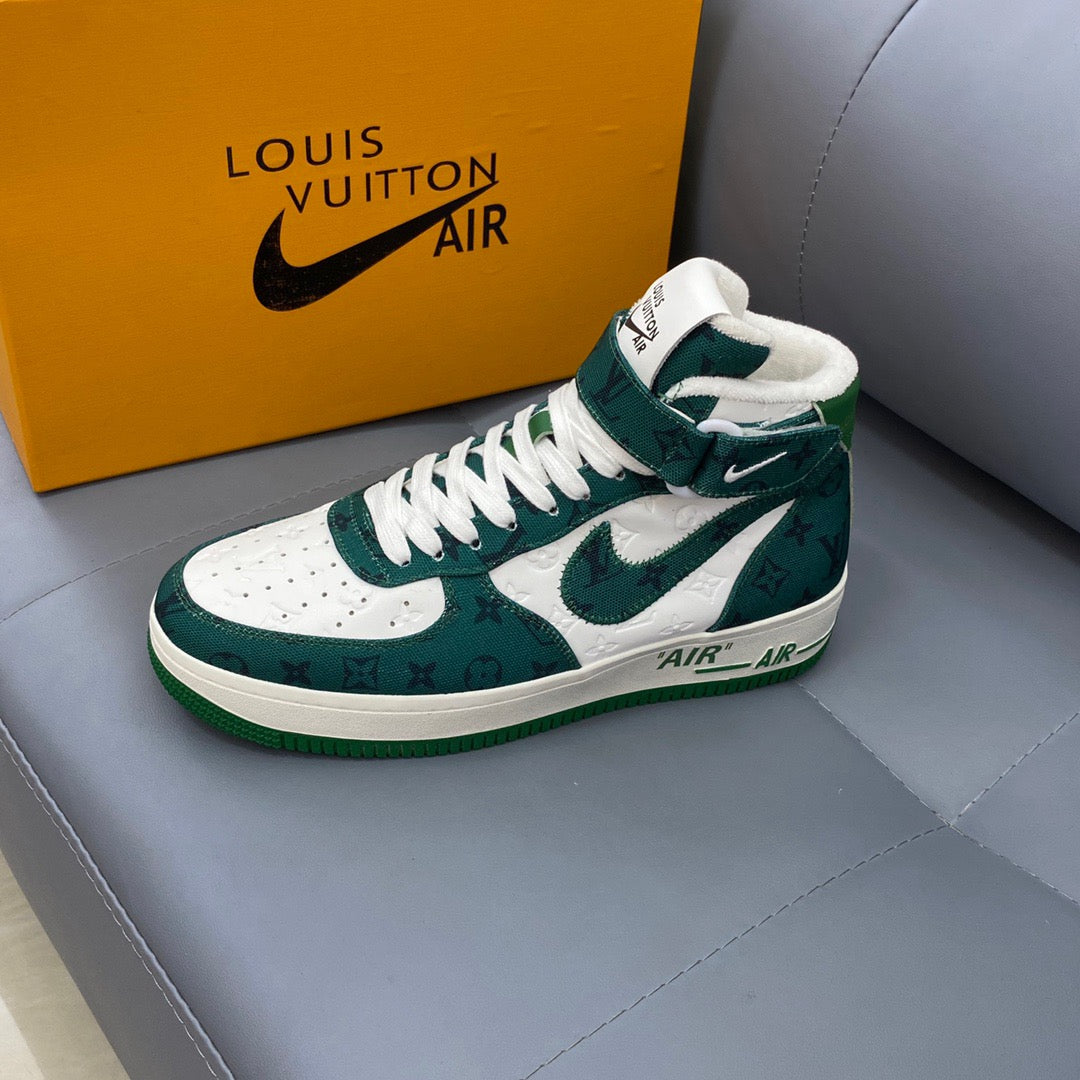 Louis Vuitton X Nike Air Force Green