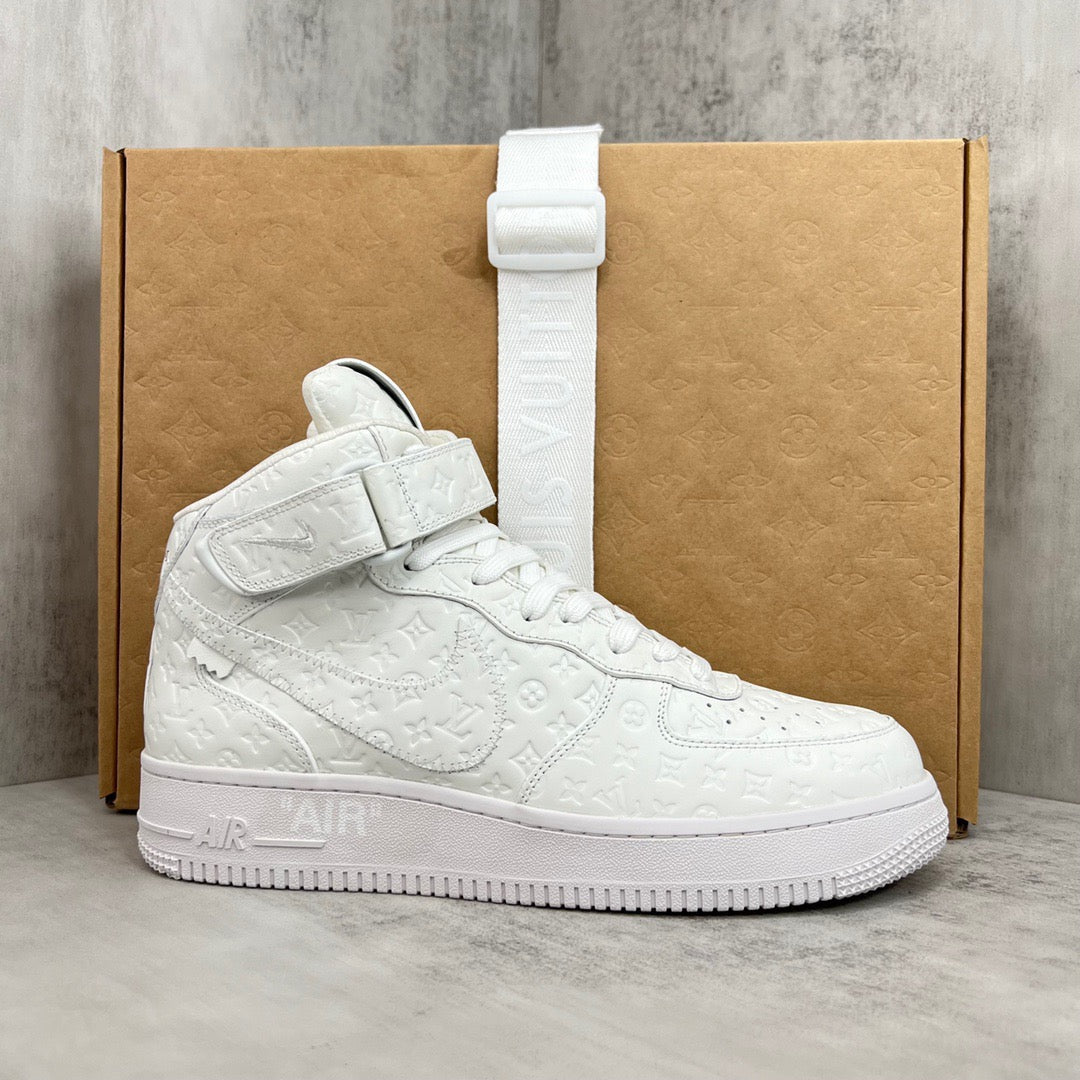 Louis Vuitton X Nike Air Force White