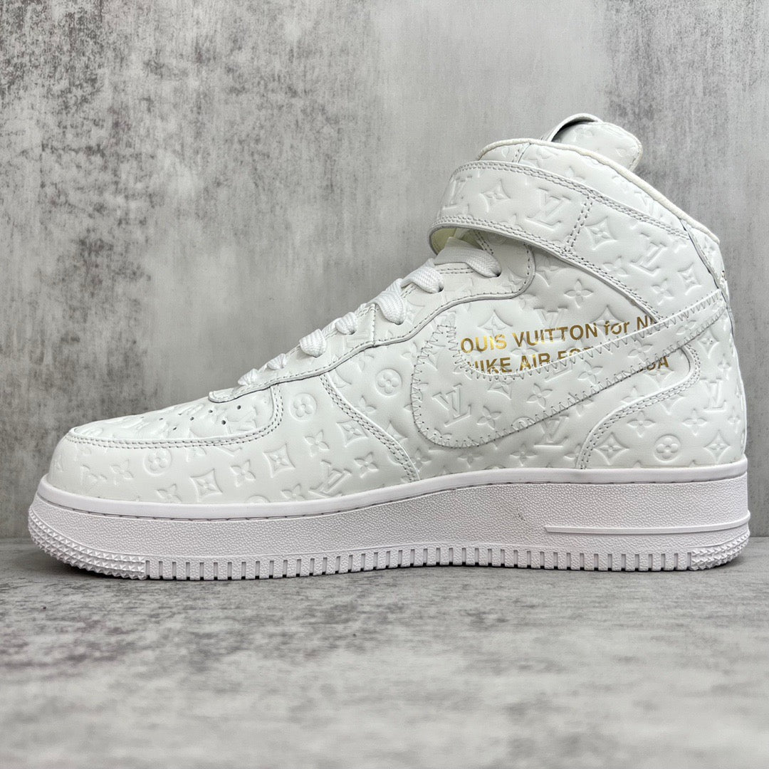 Louis Vuitton X Nike Air Force White