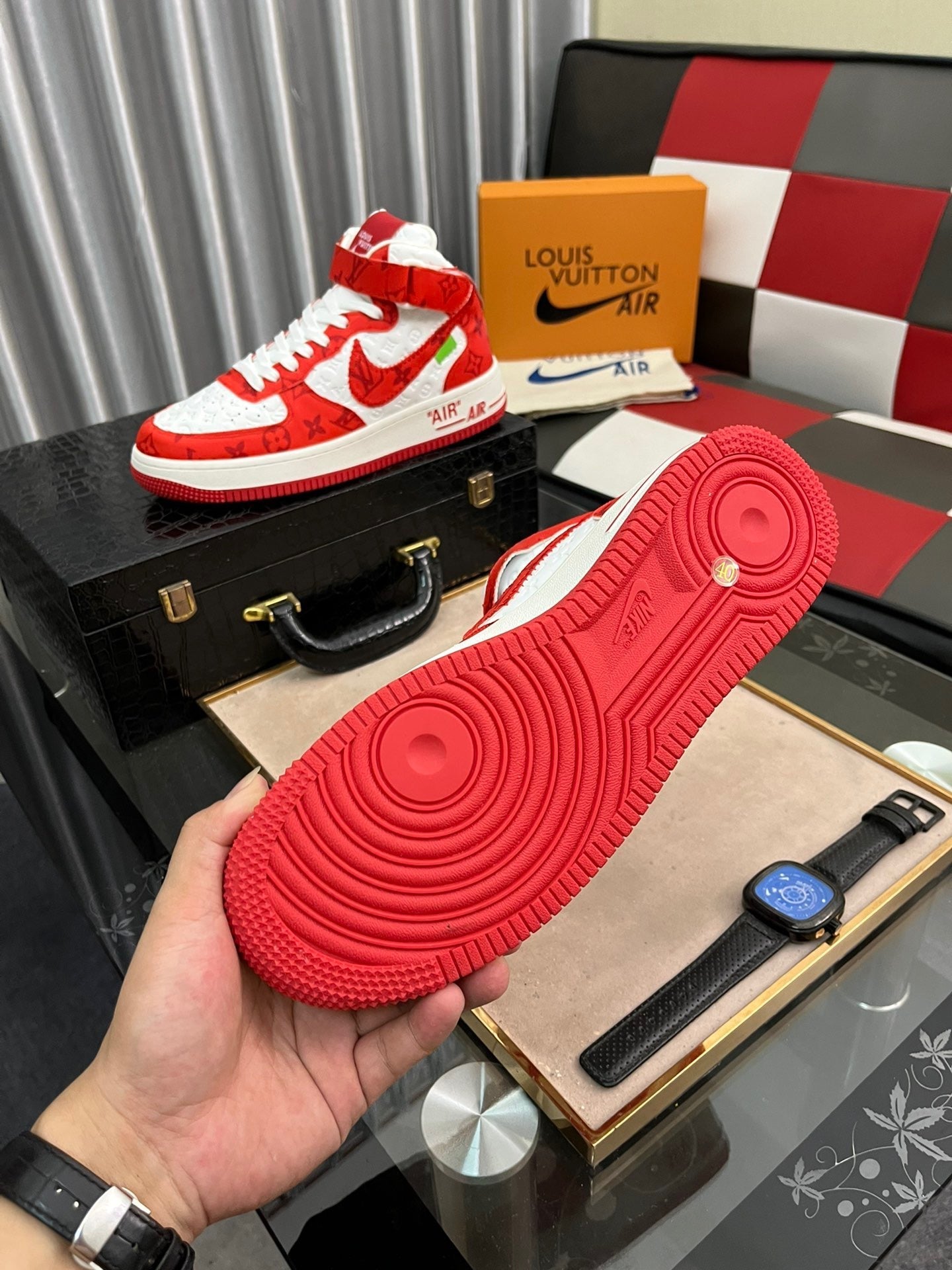 Louis Vuitton X Nike Air Force RED,YELLOW,BLUE,GREEN